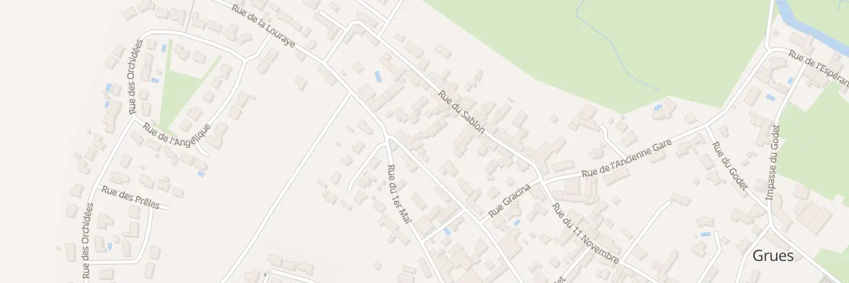 Plan du 18 Rue de la louraye à Grues
