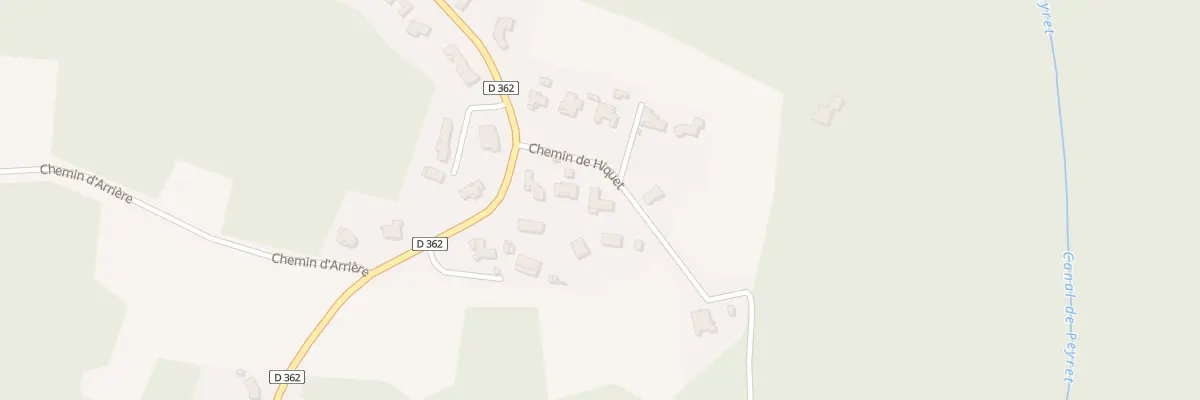 Plan du 68 Che de Hiquet à Biaudos