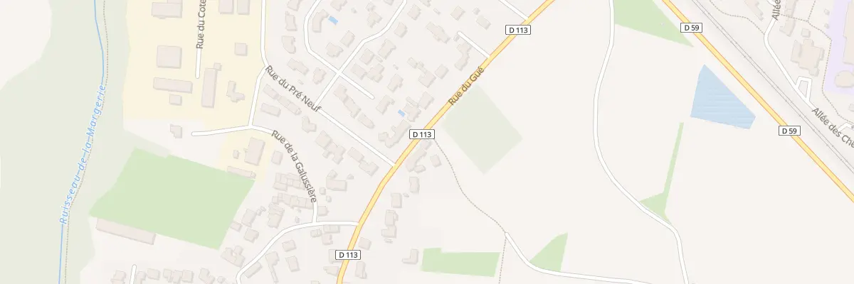 Plan du 1 Rue du Gué à Gorges