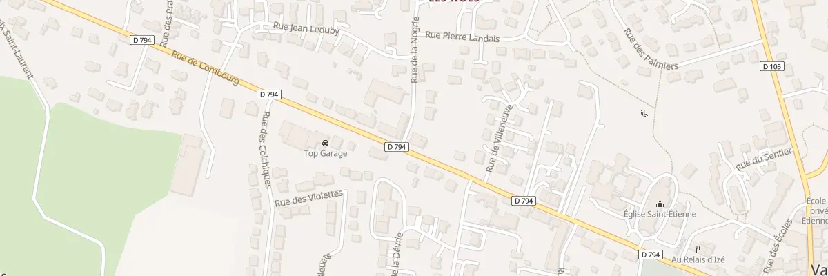 Plan du 6 Rue de Combourg à Val-d’Izé