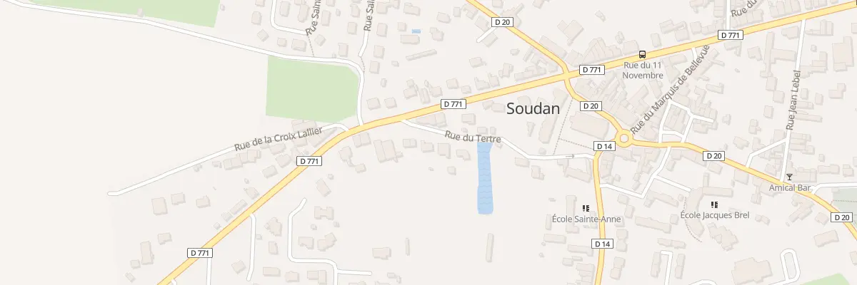 Plan du 9 Rue du Tertre à Soudan