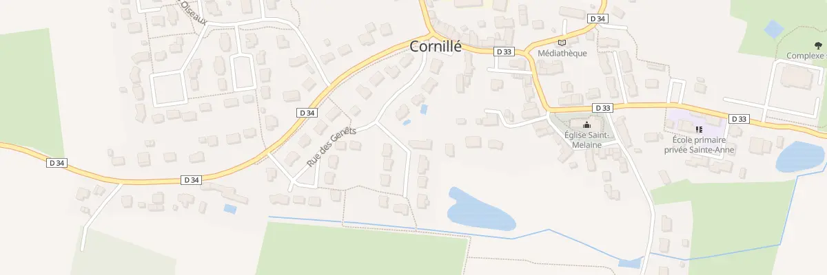 Plan du 1 Allée des Erables à Cornillé