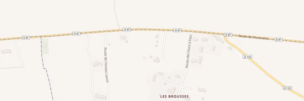Plan du 43 Les Brousses à Saint-Loup