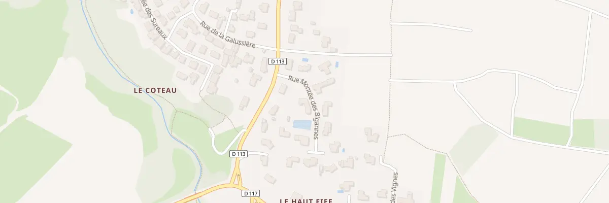Plan du 2 Rue Montee des Bigannes à Gorges