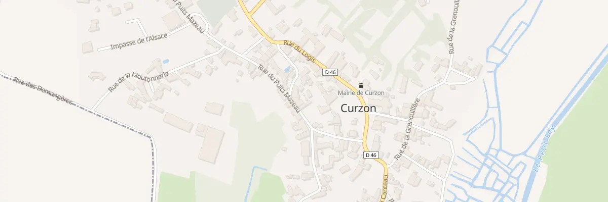 Plan du 10 Rue du puits mazeau à Curzon