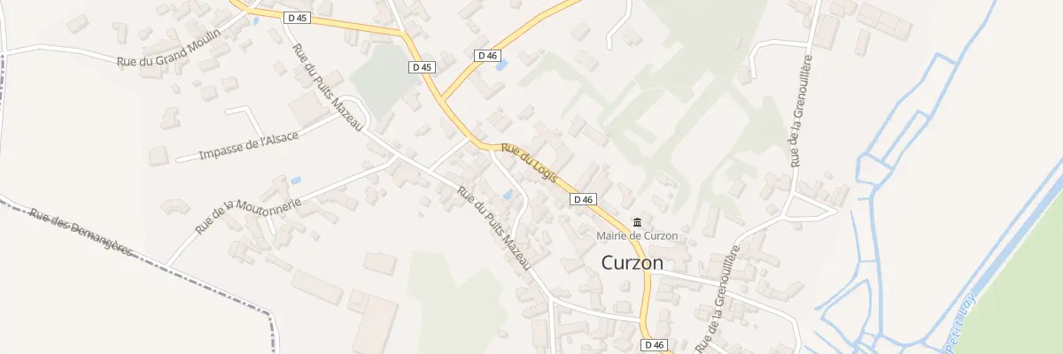 Plan du 7 Rue du logis à Curzon