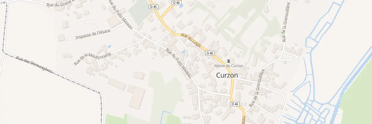 Plan du 4 Rue du petit chemin à Curzon