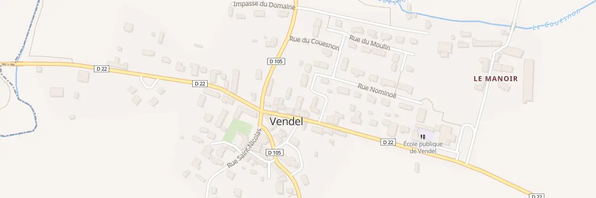 Plan du 3 Rue du Couesnon Vendel à Rives-du-Couesnon