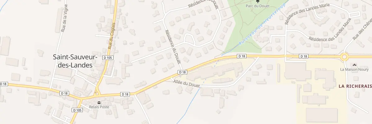 Plan du 5398 Rue de Romagné à Saint-Sauveur-des-Landes