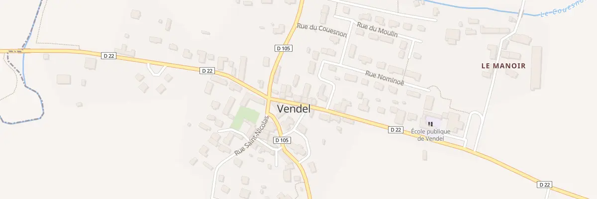 Plan du 5 Rue de la Mairie Vendel à Rives-du-Couesnon