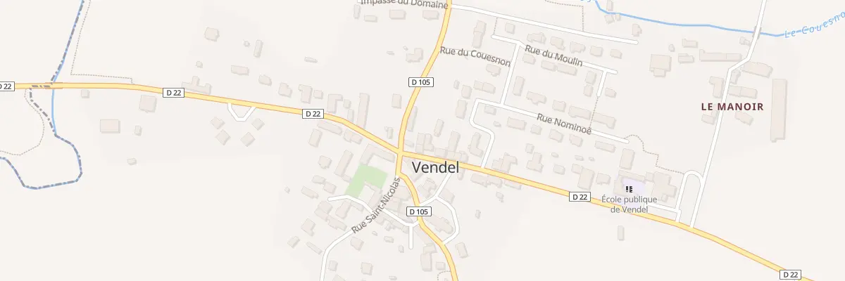 Plan du 2 Rue Croix de l’Union Vendel à Rives-du-Couesnon