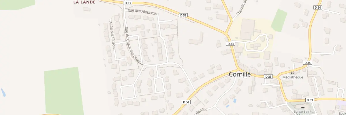 Plan du 1 Rue des Alouettes à Cornillé