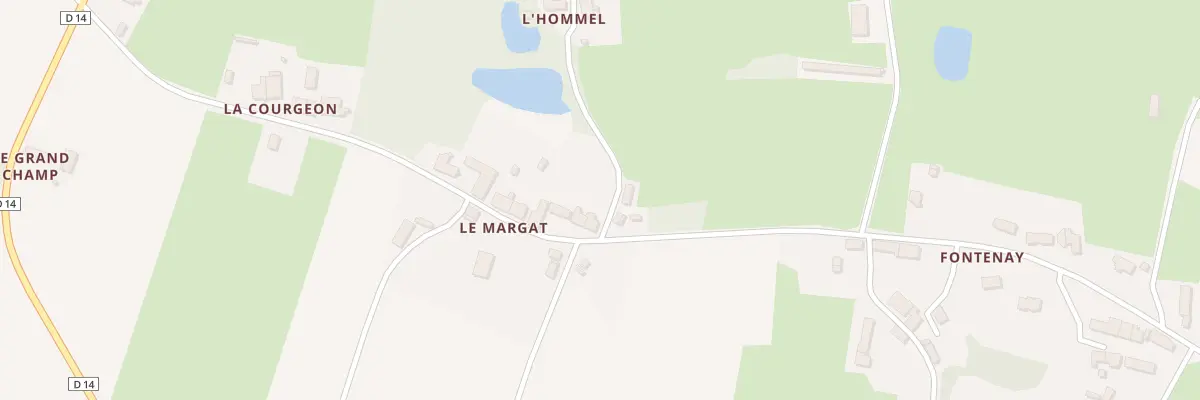 Plan du 13 Le Margat à Soudan