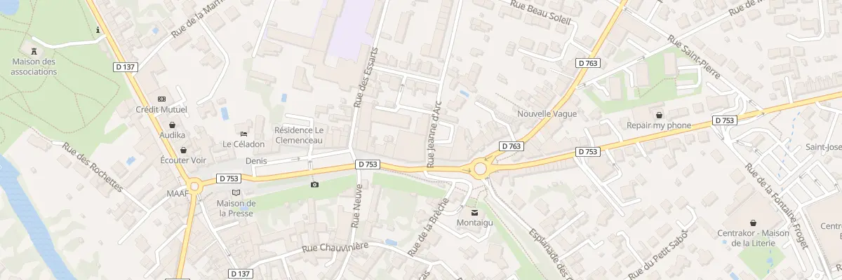 Plan du 3 Rue jeanne d’arc à Montaigu-Vendée