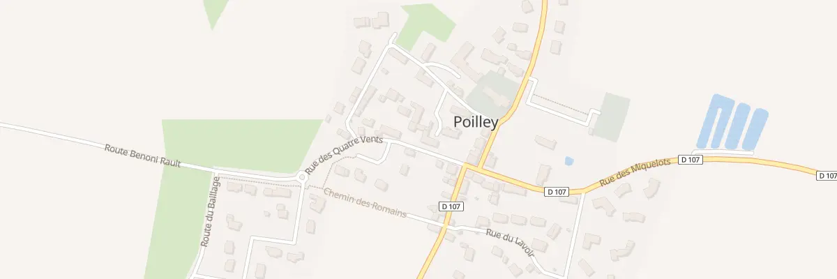 Plan du 4 Rue des Quatre Vents à Poilley