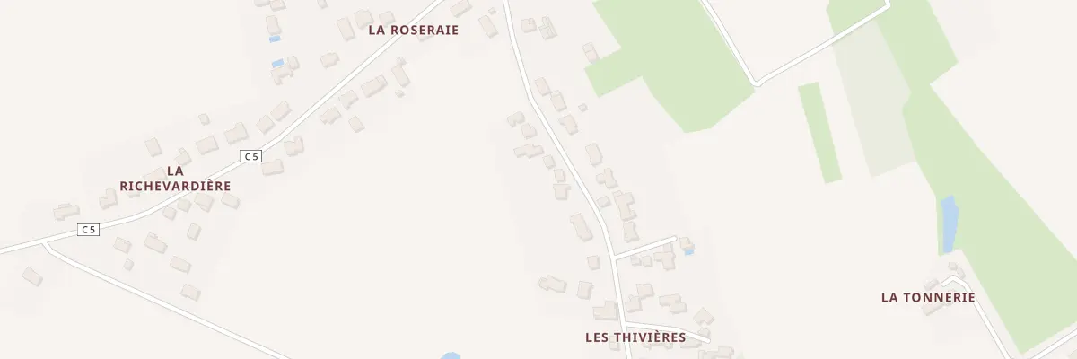 Plan du 196 Les Thivieres à Couffé