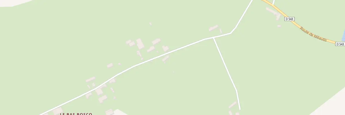 Plan du 3 Le Bas Boscq à Méautis