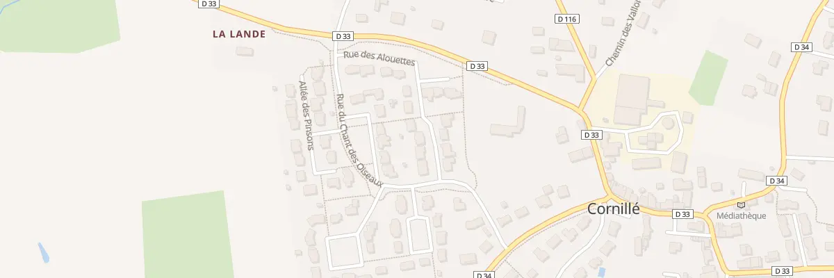 Plan du 6 Rue des Alouettes à Cornillé