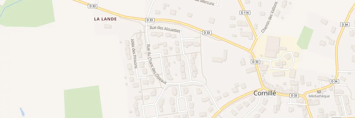 Plan du 8 Rue des Alouettes à Cornillé