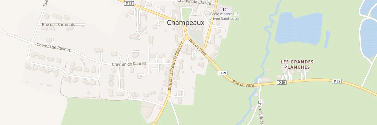 Plan du 3 Rue du Chateau de l’Espinay à Champeaux