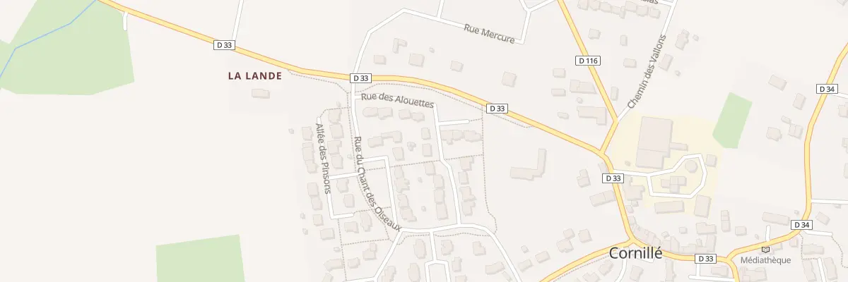 Plan du 12 Rue des Alouettes à Cornillé