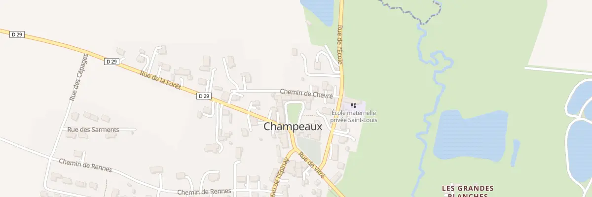 Plan du 3 Place du Cloitre à Champeaux