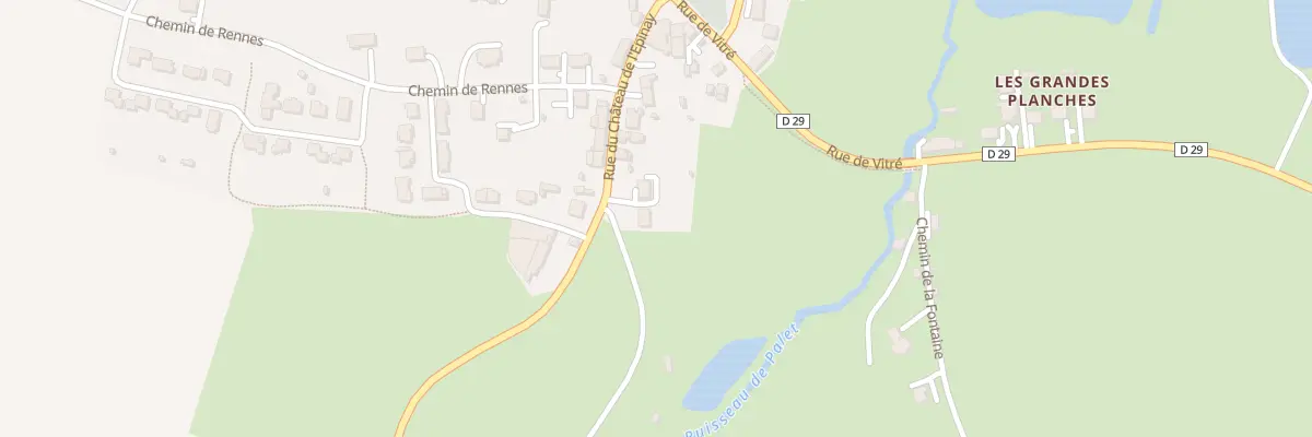 Plan du 13 Rue du Chateau de l’Epinay à Champeaux