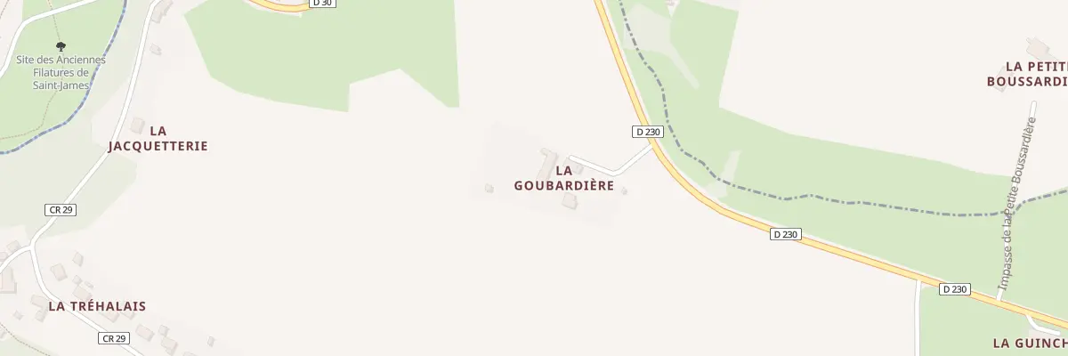 Plan du 5096 La Goubardière à Montjoie-Saint-Martin
