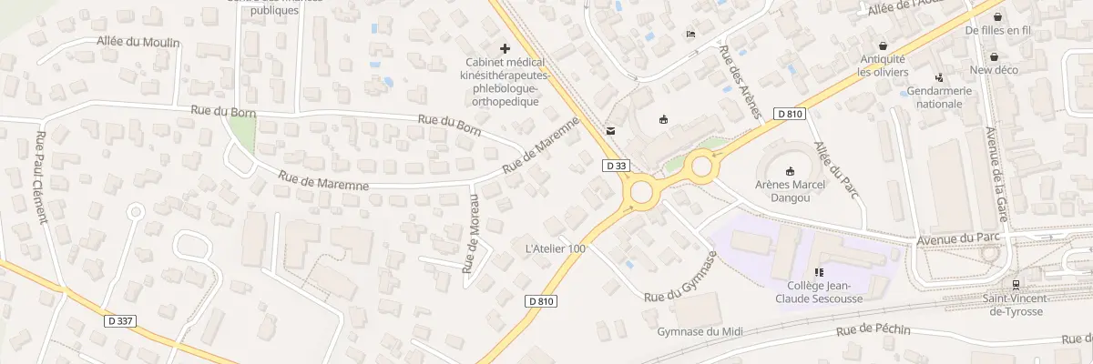 Plan du 3 Rue de Maremne à Saint-Vincent-de-Tyrosse
