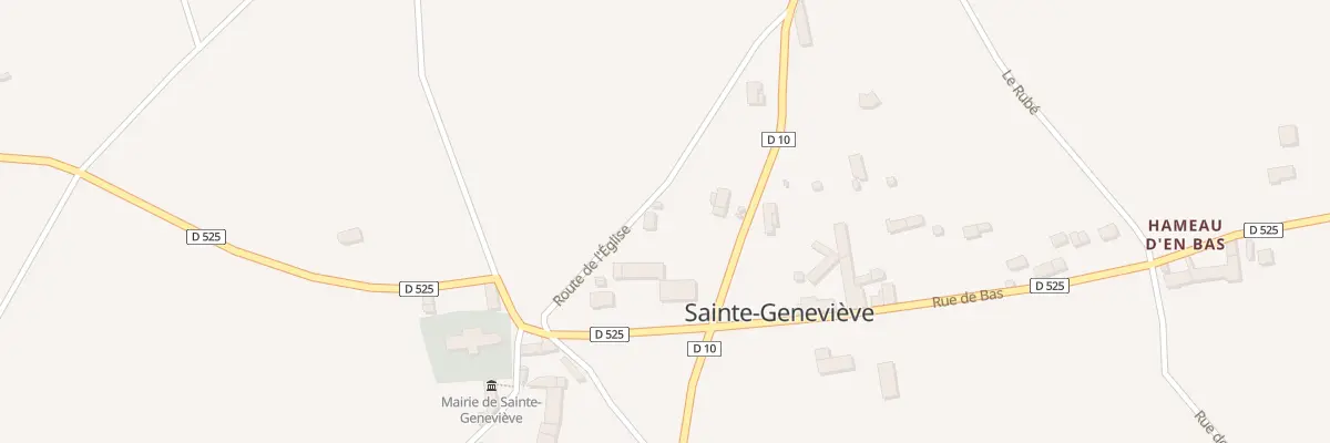 Plan du 7 Rte du Bourg à Sainte-Geneviève