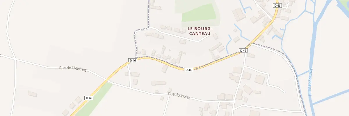 Plan du 50 Rue du bourg canteau à Curzon