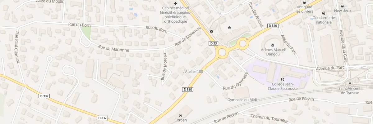 Plan du 134 Rte de Bayonne à Saint-Vincent-de-Tyrosse