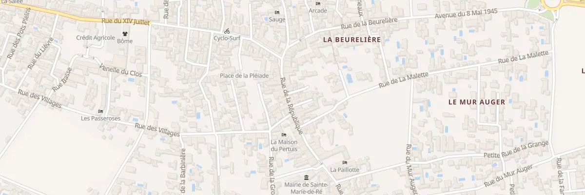 Plan du 15 Rue de la Republique à Sainte-Marie-de-Ré