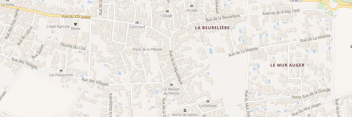 Plan du 13 Rue de la Republique à Sainte-Marie-de-Ré