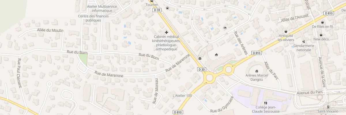 Plan du 2 Rue de Maremne à Saint-Vincent-de-Tyrosse