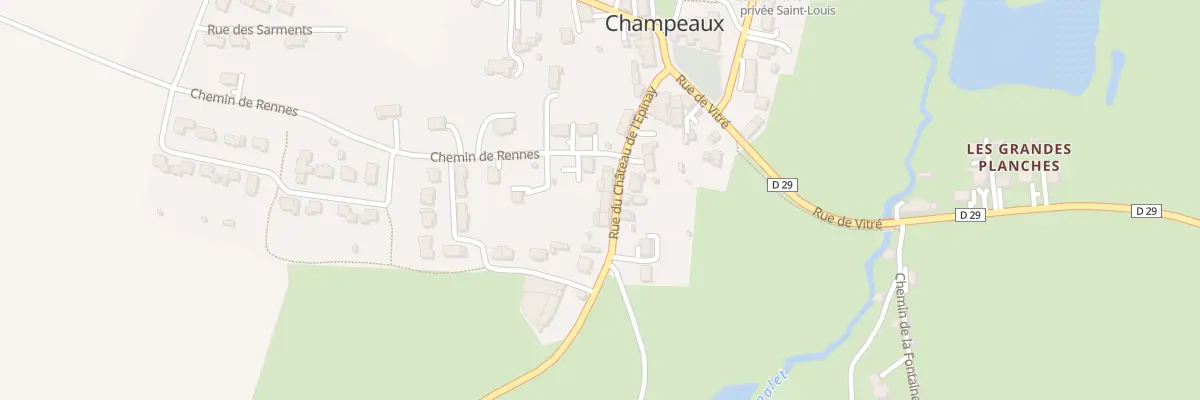 Plan du 6 Rue du Chateau de l’Epinay à Champeaux