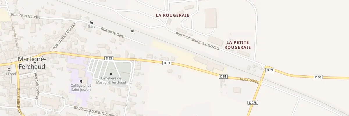 Plan du 45 Rue Courbe à Martigné-Ferchaud