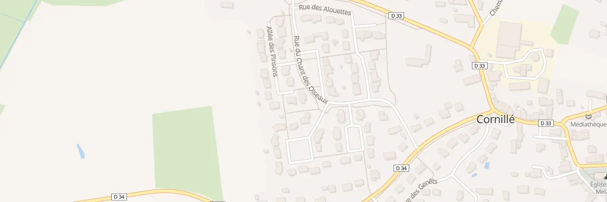 Plan du 13 Allee des Pinsons à Cornillé