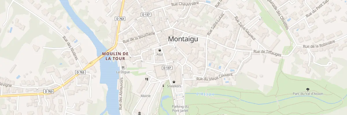 Plan du 14 Rue saint jean à Montaigu-Vendée