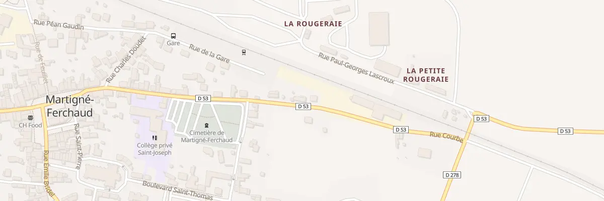 Plan du 43 Rue Courbe à Martigné-Ferchaud