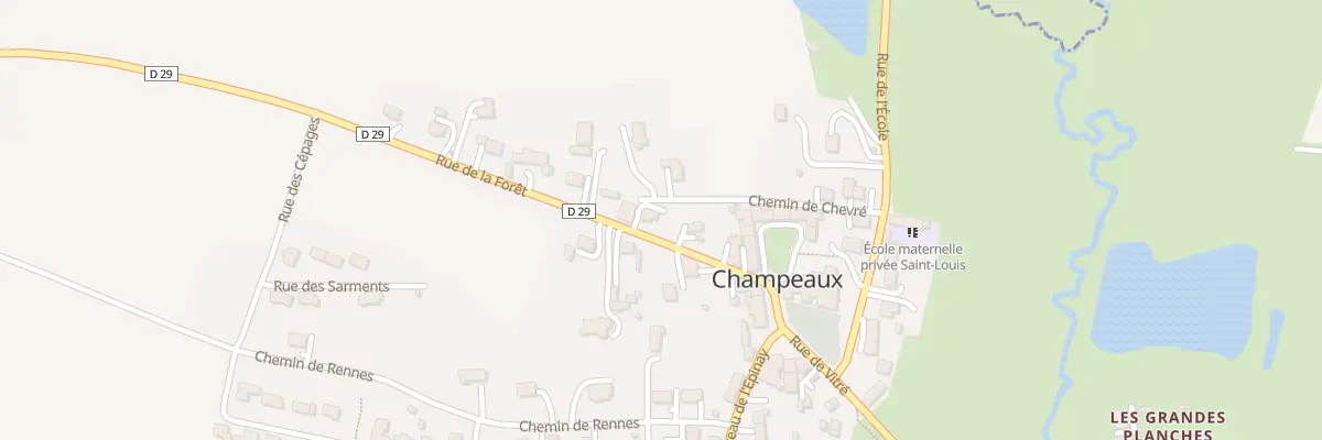 Plan du 2B Rue de la Forêt à Champeaux