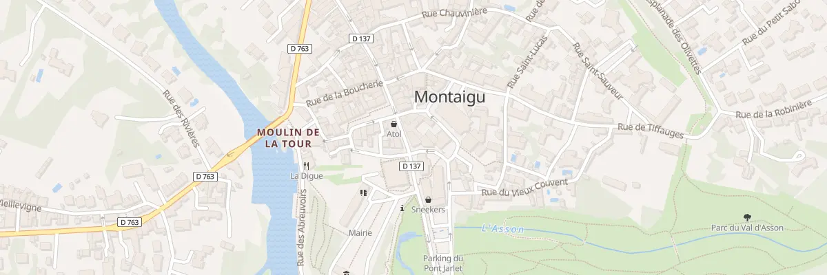 Plan du 16 Rue saint jean à Montaigu-Vendée