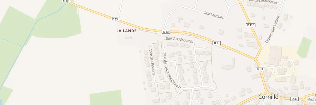 Plan du 3 Allee des Pinsons à Cornillé