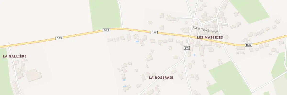 Plan du 607 Les Mazeries à Couffé