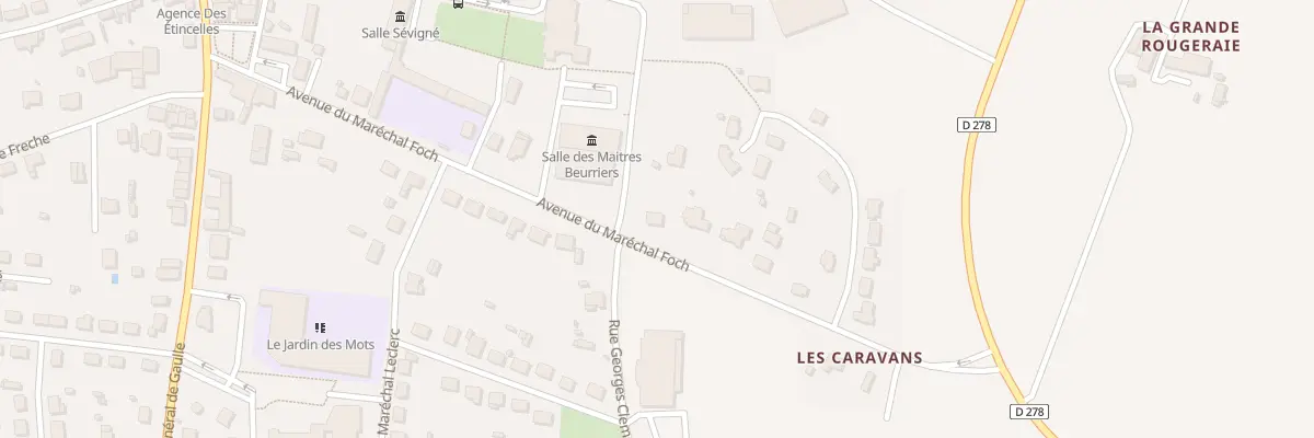 Plan du 13 Av du Maréchal Foch à Martigné-Ferchaud