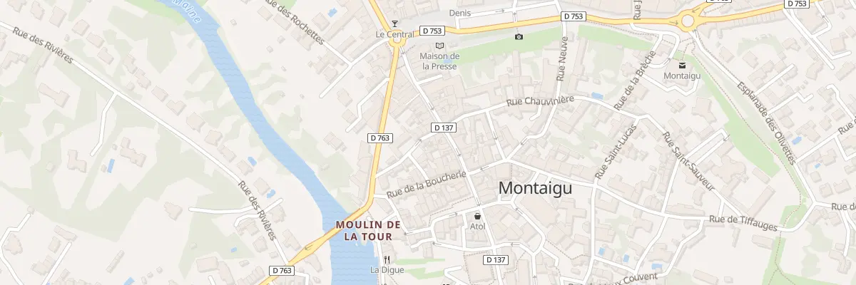 Plan du 5 Rue de la juiverie à Montaigu-Vendée
