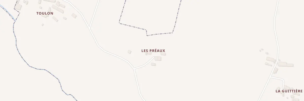 Plan du 2 Les Préaux à Forges-la-Forêt