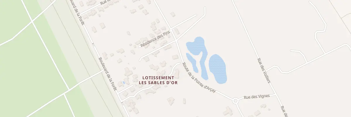 Plan du 134A Rte de la Pointe d’Arçay à L’Aiguillon-la-Presqu’île