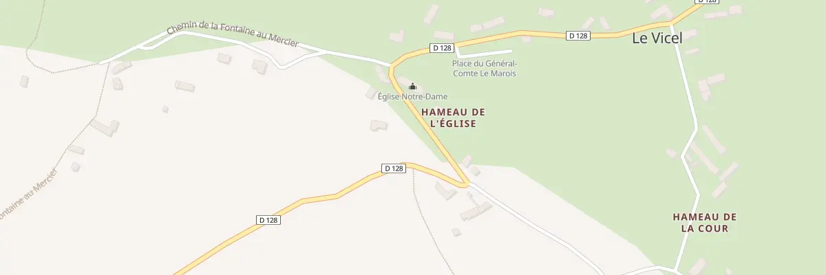 Plan du 1 Rue de l’Eglise au Vicel