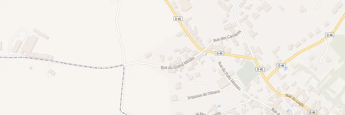 Plan du 12 Rue du grand moulin à Curzon